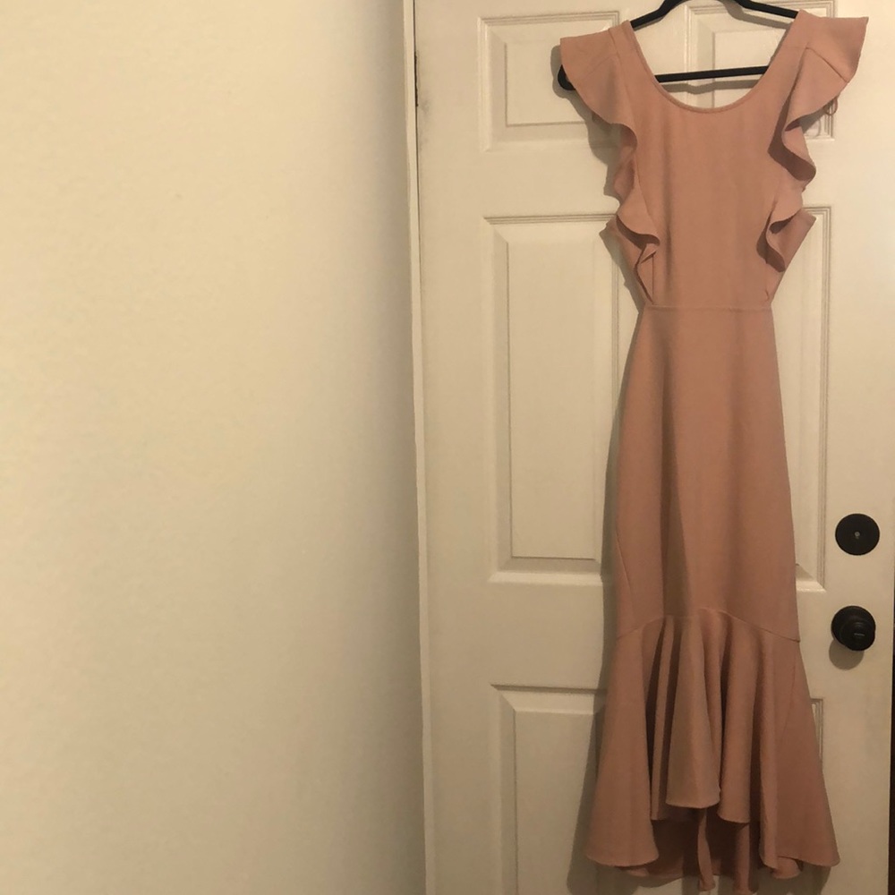 Saints + Secrets blush dress